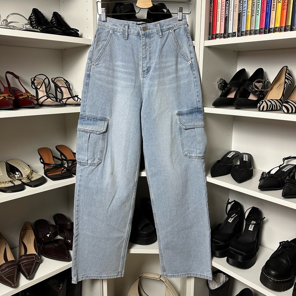 Source Unknown Light Wash High Waisted Jeans